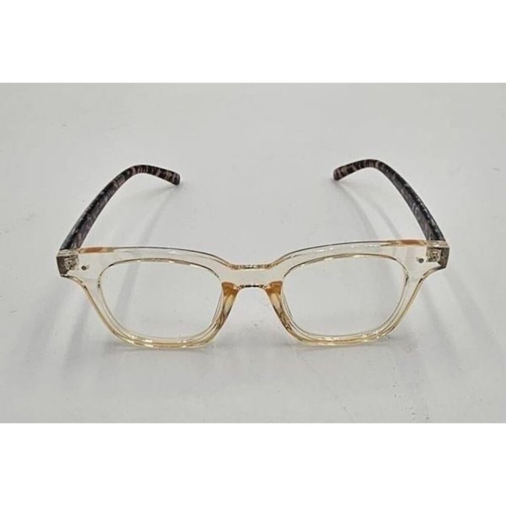 Rachel Zoe RZ Marnika Blue Light Blocker Fashion Glasses Womens Beige Animal Pri - Picture 11 of 12